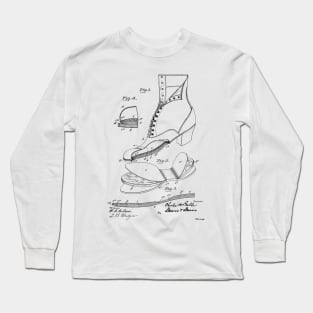 Cushion Insole for Shoes Vintage Patent Hand Drawing Long Sleeve T-Shirt